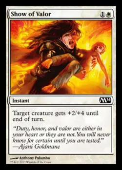 Show of Valor - Magic 2014 (M14) #33/249 MTG Magic The Gathering - Image 1