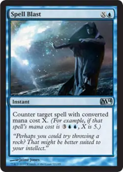 Spell Blast - Magic 2014 (M14) #72/249 MTG Magic The Gathering - Image 1