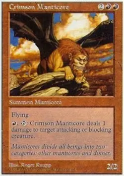Crimson Manticore - Fifth Edition #217 MTG Magic The Gathering - Image 1