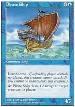Pirate Ship - Fifth Edition #109 MTG Magic The Gathering - Image 1