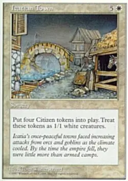 Icatian Town - Fifth Edition #38 MTG Magic The Gathering - Image 1