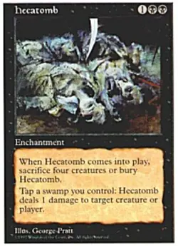 Hecatomb - Fifth Edition #167 MTG Magic The Gathering - Image 1