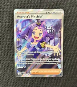 Pokemon TCG Acerola’s Mischief 165/132 Ultra Rare Mega Evolution NM - Image 1