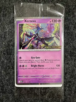 SEALED Xerneas (Mega Evolution Stamped) 064/132 Best Buy Promo Pokemon TCG - Image 1
