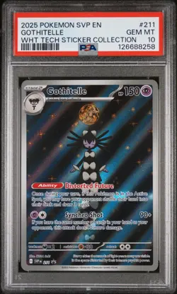 2025 POKEMON GOTHITELLE #211 PSA 10 ENGLISH BLACK STAR PROMO - Image 1