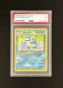 1999 Pokemon Base Set Holo Blastoise 2/102 Holo Rare PSA 7 NM Near Mint - Image 1