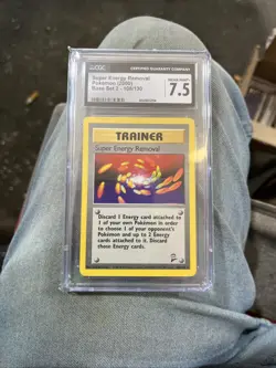 Pokemon Base Set Unlimited Rare Super Energy Removal 79/102 CGC 6.5 Ex/NM+ - Image 1