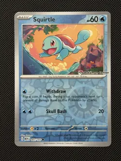 Pokemon Center 151 ETB Stamped Squirtle Promo & Best Buy Stamped Bulbasaur Promo - Image 1