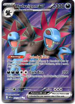 Pokemon TCG Hydreigon ex 161/086 White Flare Full Art Holo Rare Near Mint - Image 1