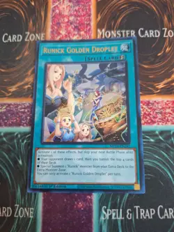 Yugioh Runick Golden Droplet MP23-EN247 Ultra Rare 1st Edition Near Mint - Image 1