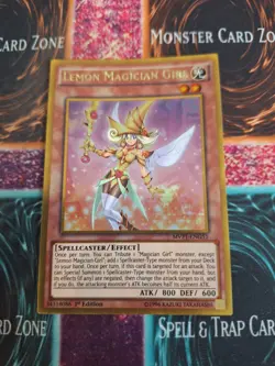 Yugioh Lemon Magician Girl MVP1-ENG51 Gold Rare 1st Edition Near Mint - Image 1