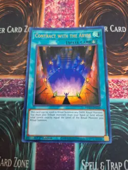 Yugioh Contract with the Abyss MP22-EN250 Ultra Rare 1st Edition Near Mint - Image 1
