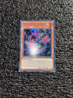 Yugioh! Snake-Eyes Poplar 25LP-EN002 Ultra Rare Limited Edition Near Mint - Image 1
