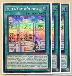 Yugioh! 3x Yum☆Yum☆Yummys DOOD-EN067 Super Rare 1st Ed NM - Image 1