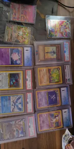 Pokemon SLAB LOT 8 slabs and 3 ultra rare cards - Image 1