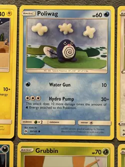 Pokemon Cards Lot Asoko Ito Crochet Style Rare Snorlax, Tynamo Poliwag Zubat +++ - Image 3