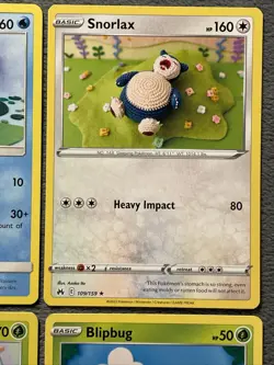 Pokemon Cards Lot Asoko Ito Crochet Style Rare Snorlax, Tynamo Poliwag Zubat +++ - Image 4