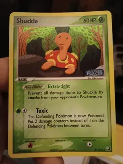 Pokemon Cards Ex Unseen Forces Shuckle 45/115 & Cleffa 21/115 Reverse Holo Stamp - Image 4