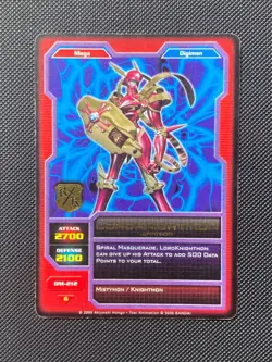 DM-212 LordKnightmon Gold Name Text Digimon CCG Card Royal Knights 2005 - Image 1