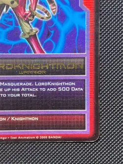 DM-212 LordKnightmon Gold Name Text Digimon CCG Card Royal Knights 2005 - Image 4