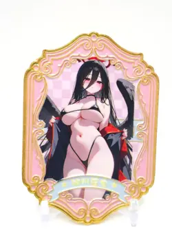 Hmph Hum 3 - Anime Waifu Gold Metal Trading Card - Tsukatsuki Rio - Image 1