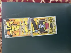 Gholdengo ex 252/182 Sv04: Paradox Rift Holo W/ Gimmighoul 198/182 Adjacent Card - Image 1