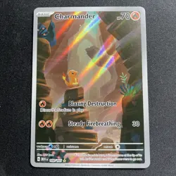Pokemon TCG Charmander 168/165 Scarlet Violet 151 Illustration Rare Card (3) - Image 1