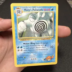 Misty's Poliwrath 31/132 Gym Heroes Rare Pokemon Card MP - Image 1