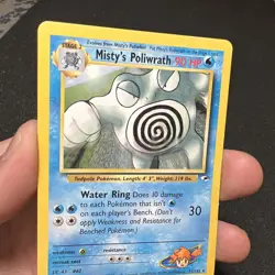 Misty's Poliwrath 31/132 Gym Heroes Rare Pokemon Card MP - Image 3
