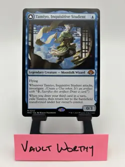 MTG Magic Modern Horizons 3 - Tamiyo Inquisitive Student / Seasoned Scholar #242 - Image 2