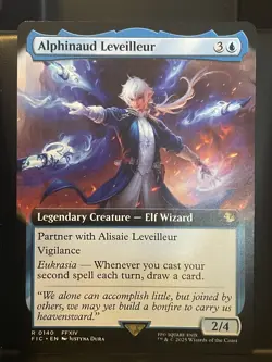 Alphinaud Leveilleur #140 EXTENDED ART NM/M Final Fantasy MTG Magic Blue Rare - Image 1