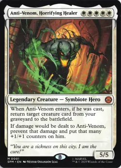 Anti-Venom, Horrifying Healer #1 Mythic - SPM Marvel's Spider-Man MTG PACK FRESH - Image 1
