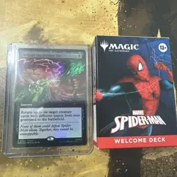 MTG Spider-Man - Welcome Deck White + Behold the Sinister Six! Promo Set - Image 1