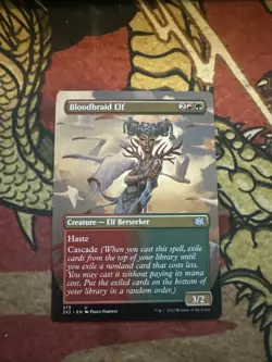 Mtg Magic Double Masters 2 Miscut Misprint Error Square Corner Bloodbraid Elf - Image 1