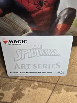 Maximum Carnage Art Series RARE Gold Stamp MTG Magic NM/Mint Spider-Man 46/54 - Image 2