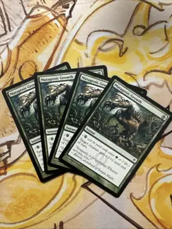 MTG 4x Mutagenic Growth x4 LP New Phyrexia Magic Playset - Image 1