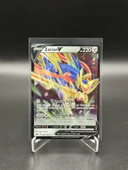 Pokemon TCG Sword & Shield Crown Zenith Set: Zacian V 095/159 - Image 1