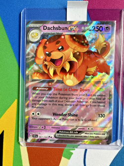 Pokemon - Dachsbun ex - 067/142 - SV07: Stellar Crown - Holo - Double Rare NM - Image 3