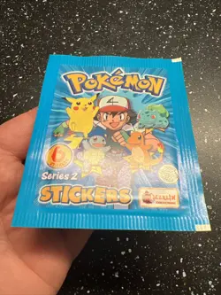 X1 Paquet Booster Neuf Scelle Pokemon Merlin 6 Stickers Series 2 Nintendo 2000 - Image 5