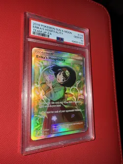Pokemon Erika's Hospitality Team Up Full Art #174 PSA 10 Gem Mint 2019 - Image 2