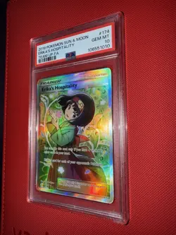 Pokemon Erika's Hospitality Team Up Full Art #174 PSA 10 Gem Mint 2019 - Image 5