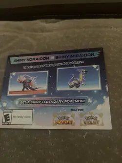 Pokemon Gamestop Scarlet And Violet Shiny Koraidon And Miraidon Code - Image 2