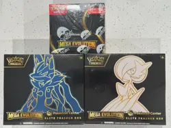 Pokemon Center Mega Evolution Both ETBs & Enhanced Booster Box IN HAND - Image 1