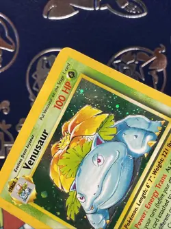 Pokemon TCG Venusaur 18/130 Base Set 2 WOTC Vintage Holo 1999-2000 HP - Image 3