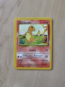 Pokemon Charmander Base Set 46/102 Common HP - Image 1