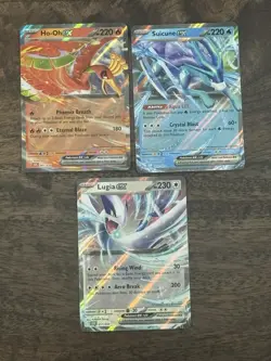 Pokemon Lugia ex CLV 017/034 🔥 Ho-Oh ex CLC 007/034 💧 Suicune ex CLB 010/034 - Image 1