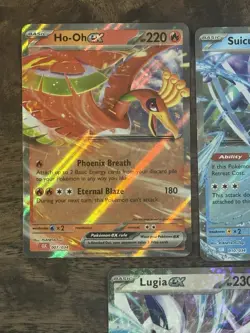 Pokemon Lugia ex CLV 017/034 🔥 Ho-Oh ex CLC 007/034 💧 Suicune ex CLB 010/034 - Image 2