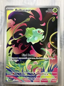 Pokemon Bulbasaur IR Mega Evolution 133/132 In Hand English - NM- Pack Fresh - Image 1