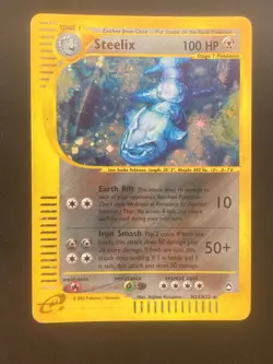 Pokemon TCG Steelix H23/H32 Holo Rare Aquapolis ESeries Moderately Played - Image 1