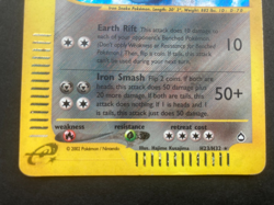 Pokemon TCG Steelix H23/H32 Holo Rare Aquapolis ESeries Moderately Played - Image 4